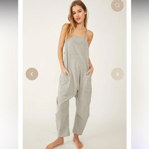 FP Movement Hotshot Gray Sleeveless Jumpsuit